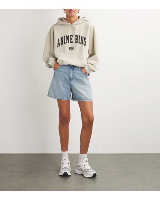 Anine Bing White Cotton Harvey Sweatshirt