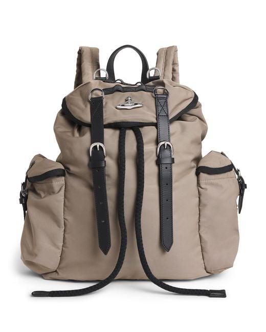 Vivienne Westwood Gray Cotton Highland Backpack for men