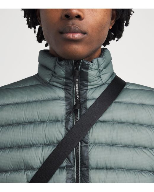 C P Company Green D.D. Shell Quilted Down Gilet for men
