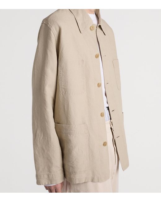 Prada Natural Linen Worker Jacket for men