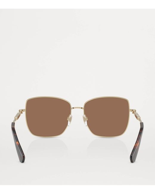 Burberry Brown Pilot Sunglasses
