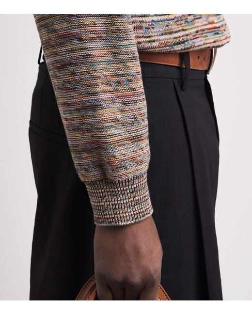 Paul Smith Brown Cotton Signature Stripe Sweater for men