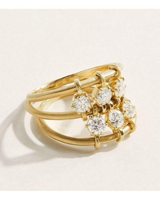 Jade Trau Metallic And Diamond Penelope Ring