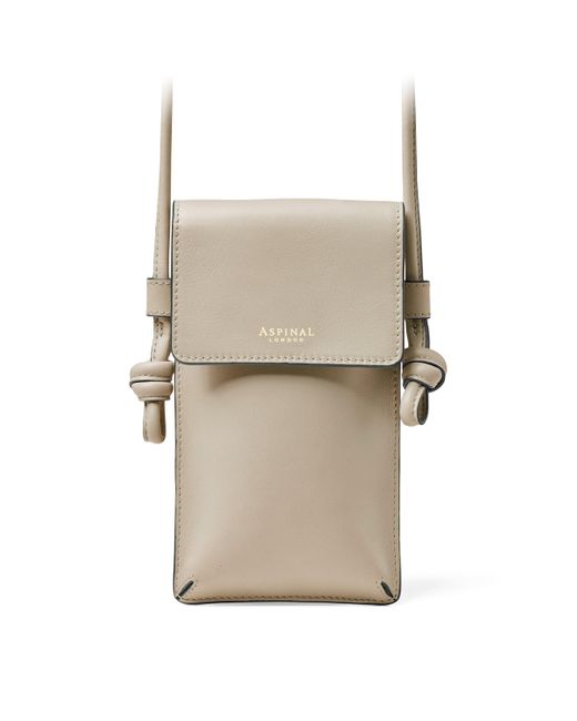 Aspinal Natural Leather Ella Phone Pouch