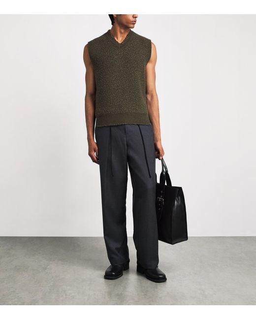 Craig Green Green Wool-Blend Sweater Vest for men