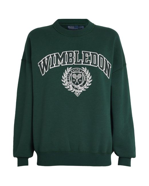 Polo Ralph Lauren Green X Wimbledon Cotton-Blend Sweatshirt