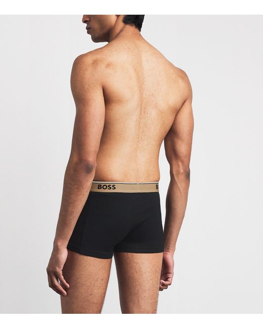 Boss Black Stretch-Cotton Power Trunks for men