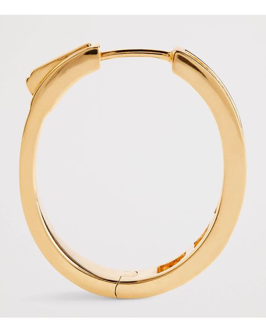 Anita Ko Metallic And Diamond Meryl Hoop Earrings