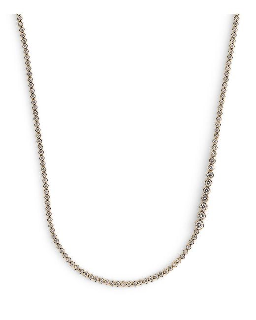 Sophie Bille Brahe Metallic And Diamond Nuage De Tennis Necklace