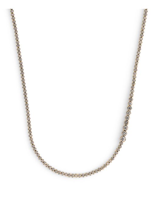 Sophie Bille Brahe Metallic And Diamond Nuage De Tennis Necklace