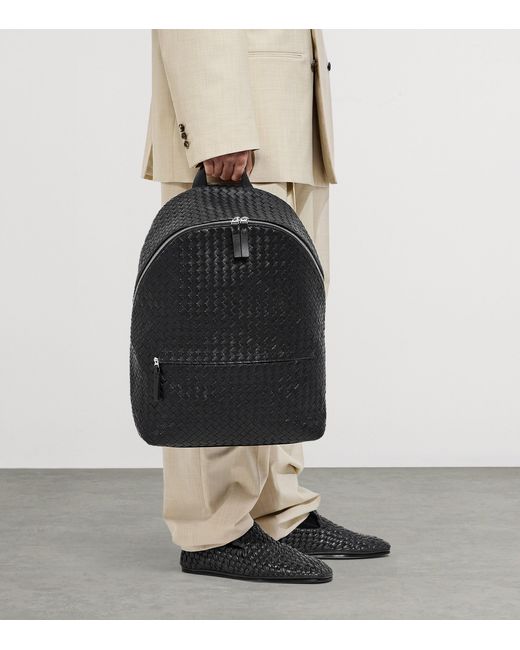 Bottega Veneta Black Calfskin 1975 Backpack for men