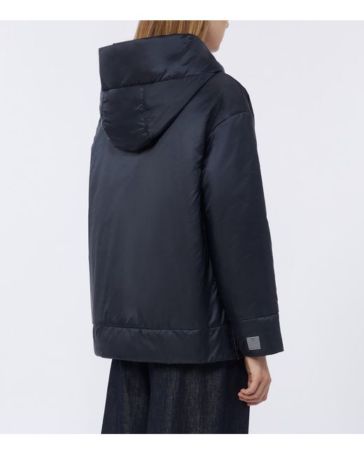 Max Mara Blue Water-Repellent Relaxed Padded Jacket