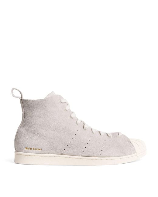 Adidas Natural X Wales Bonner Suede High-Top Sneakers