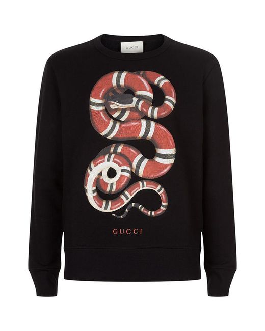 Gucci Multicolor Red Snake Jumper for men