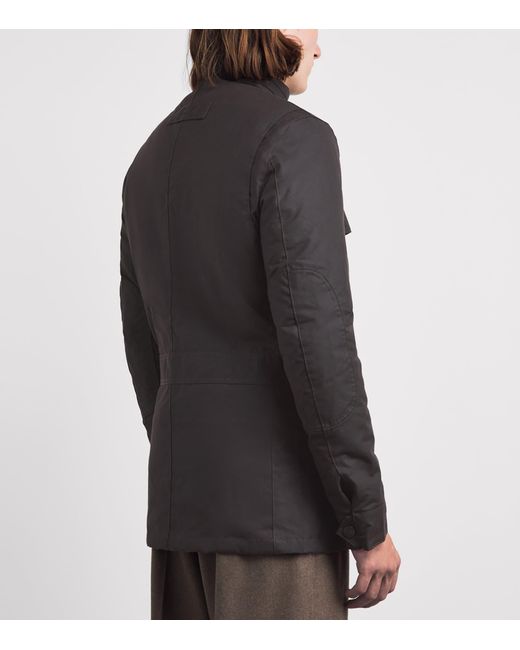 Barbour Black Waxed Corbridge Jacket for men