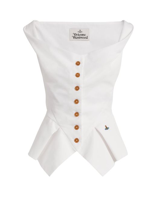 Vivienne Westwood White Monday Corset Top