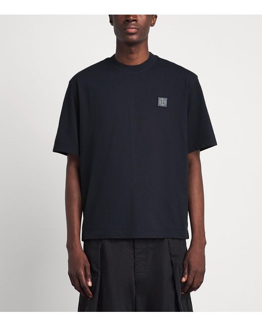 Stone Island Black Organic Cotton Ghost T-Shirt for men
