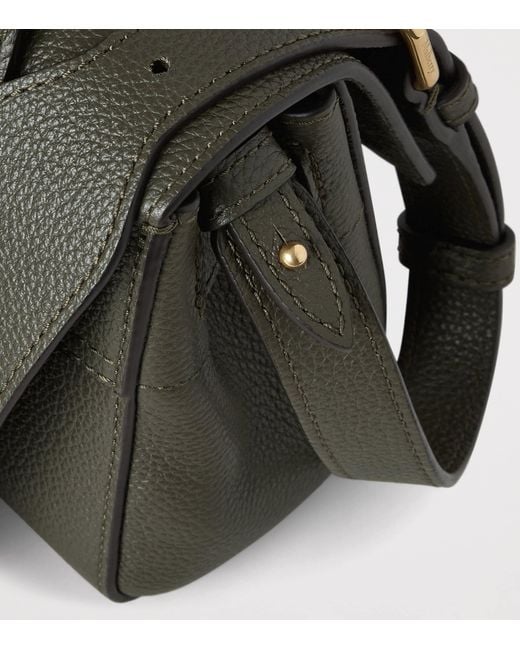 Mulberry Black Mini Leather Bayswater Top-Handle Bag