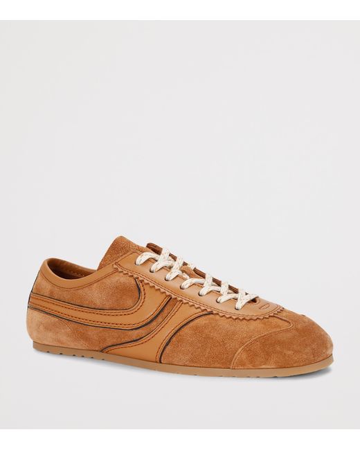 Dries Van Noten Brown Suede Dustin Sneakers