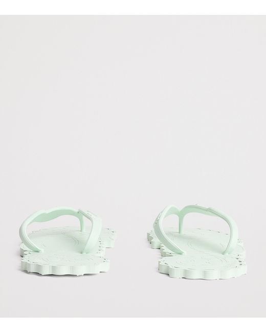 Zimmermann White Seafoam Flip Flops