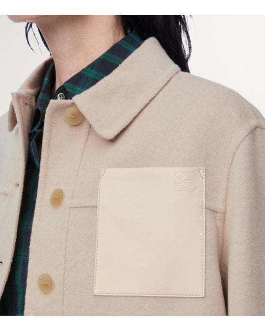 Loewe Natural Wool-Cashmere Workwear Jacket