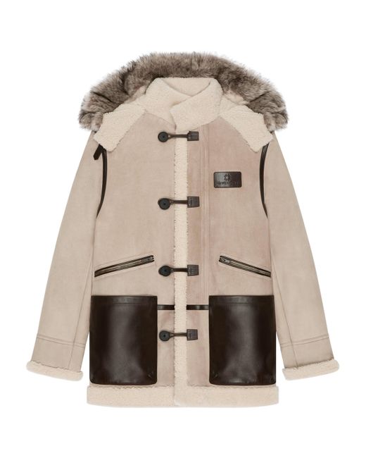 Givenchy Natural Shearling Duffle Coat for men
