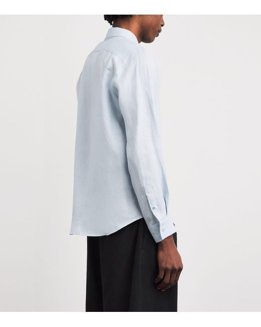 Sandro Blue Linen Shirt for men