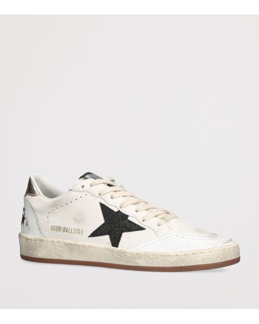 Golden Goose Deluxe Brand White Leather Ball Star Sneakers for men
