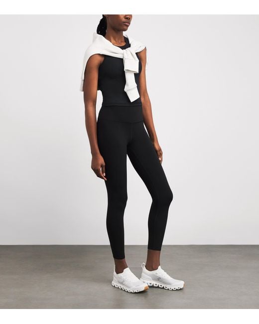 vuori Black Stretch-Knit Pose Plyo Tank Top