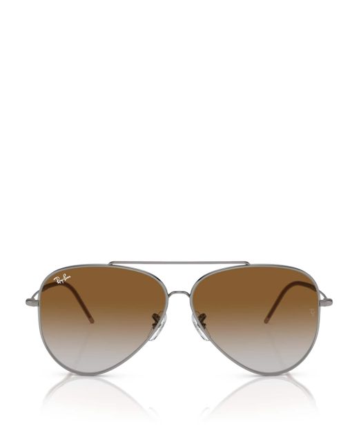 Ray-Ban Brown Metal 0Rbr0101S Sunglasses