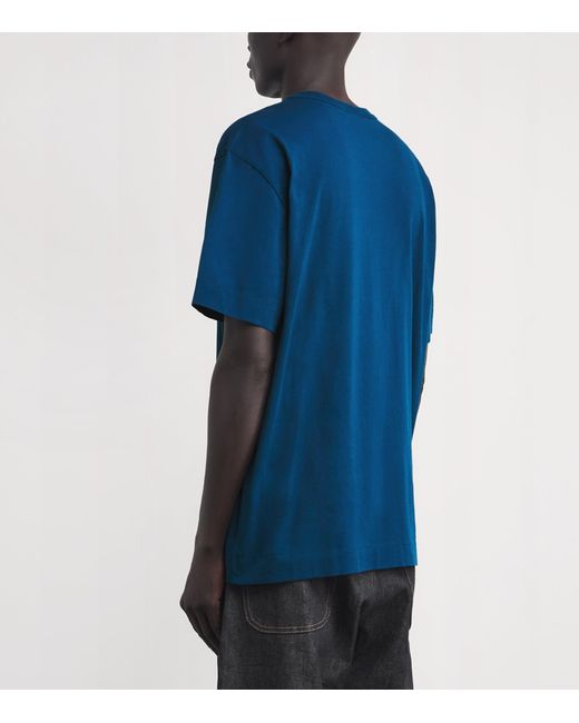 Canada Goose Blue Cotton Gladstone Disk T-Shirt for men