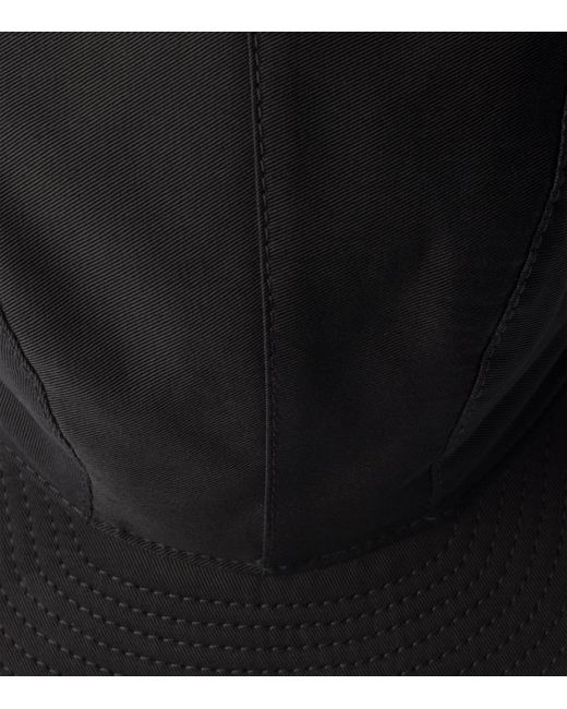 Prada Black Cotton Baseball Cap for men