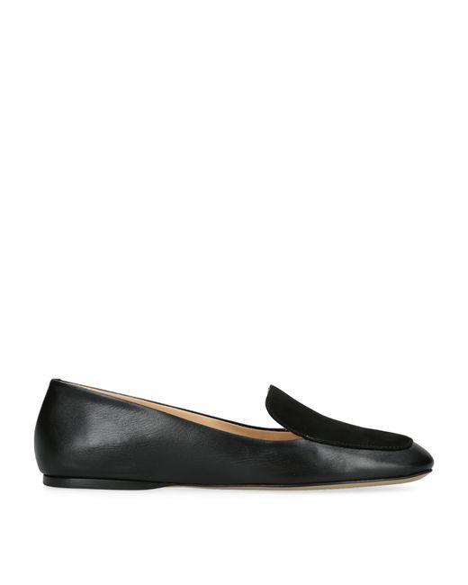 Gabriela Hearst Black Leather Aveda Flats