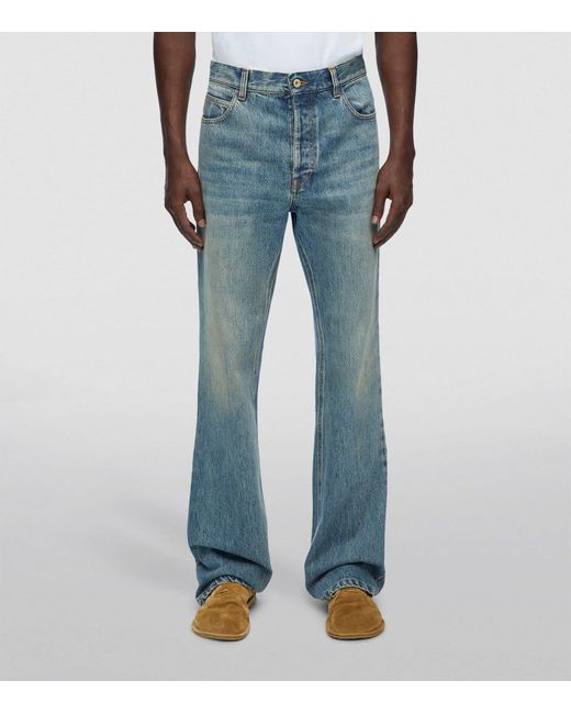 Loewe Blue Faded Bootcut Jeans for men