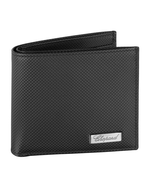 Chopard Black Classic Racing Bifold Wallet for men