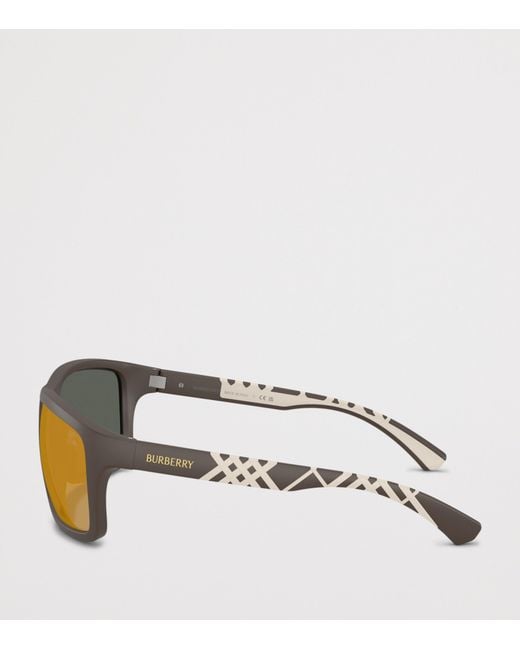 Burberry Natural Injected Be4483 Rectangle Sunglasses for men
