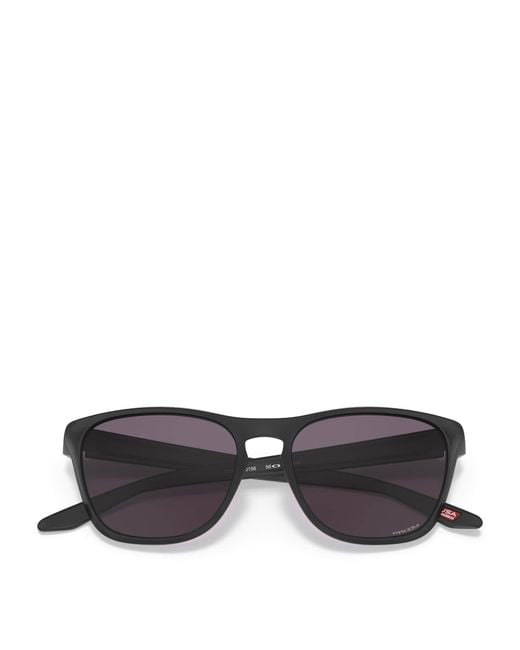 Oakley Black Manorburn Square Sunglasses for men