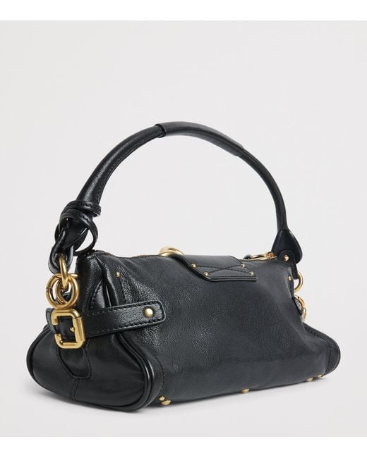 Chloé Black Small Leather Paddington Top-Handle Bag