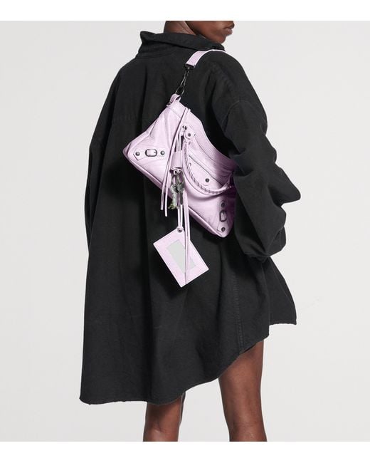 Balenciaga Purple Le City First Top-Handle Bag