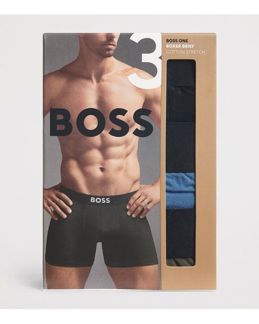 Boss Black Stretch-Cotton One Trunks for men