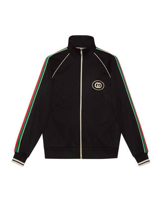 Gucci Black Web Stripe Track Jacket for men