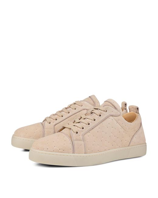 Christian Louboutin Natural Louis Junior Orlato Suede Braided Sneakers for men