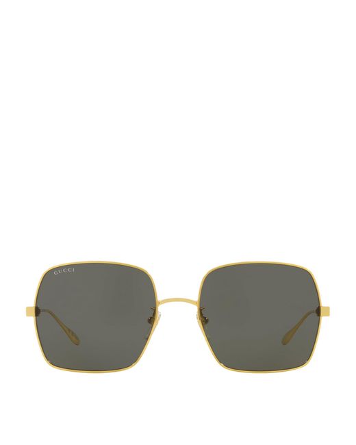Gucci Gray Metal Gg1434S Sunglasses