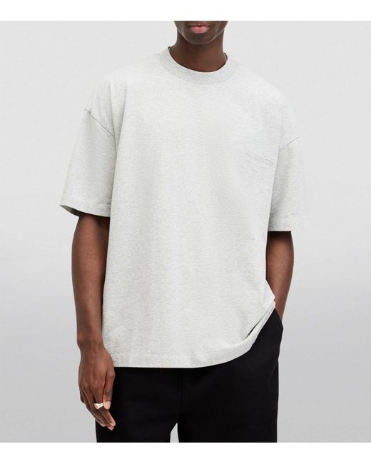 AllSaints White Organic Cotton Xander T-shirt for men