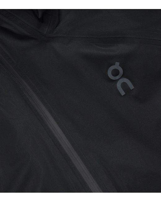On Shoes Black Performance Jacket for men