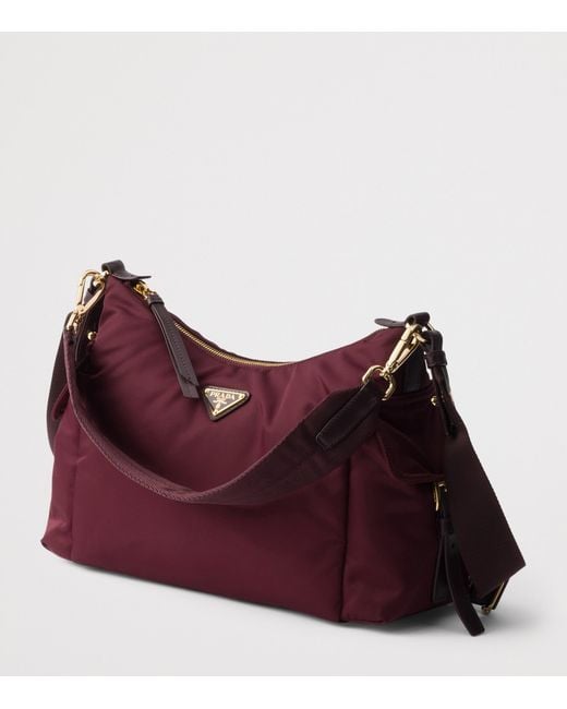 Prada Purple Large Re-Nylon Explore Shoulder Bag