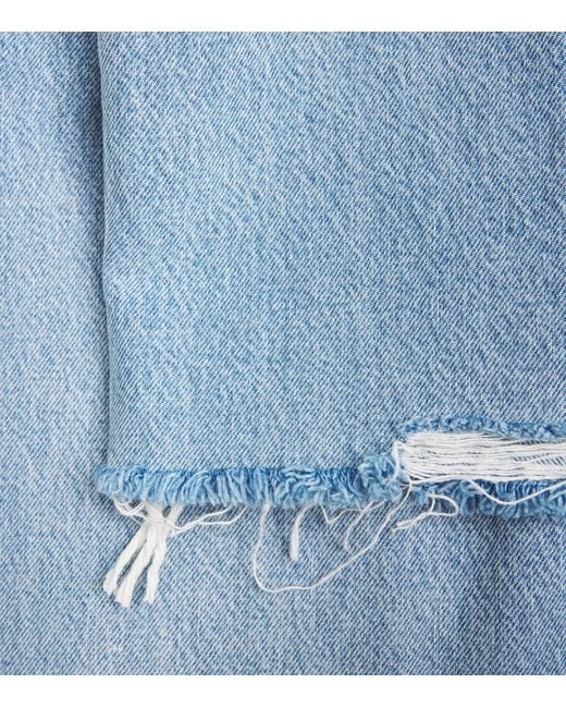 FRAME Blue The Collegiate Wide-Leg Jeans