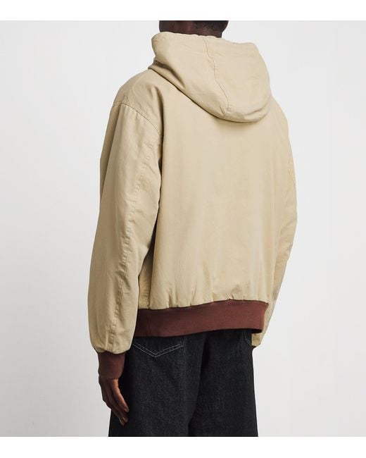 MM6 by Maison Margiela Natural Reversible Hoodie Bomber Jacket for men