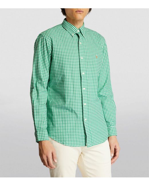 Polo Ralph Lauren Green Button-down Long-sleeve Shirt for men