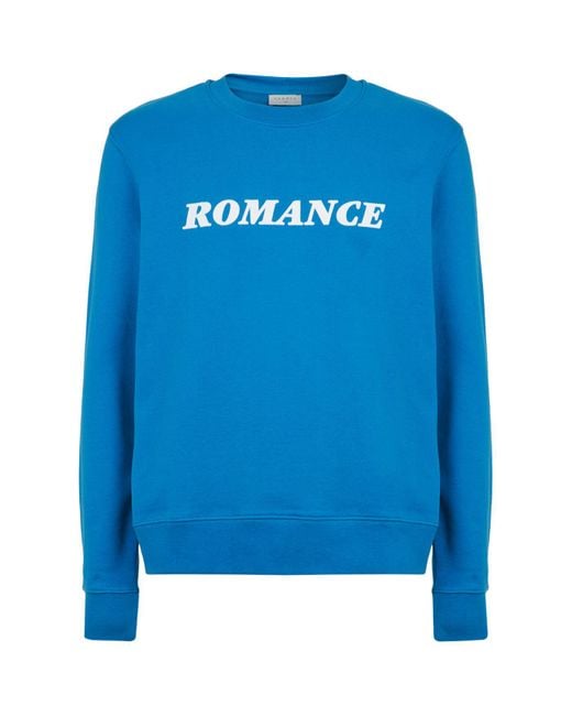 Sandro Romance Sweatshirt in Blue for Men | Lyst UK